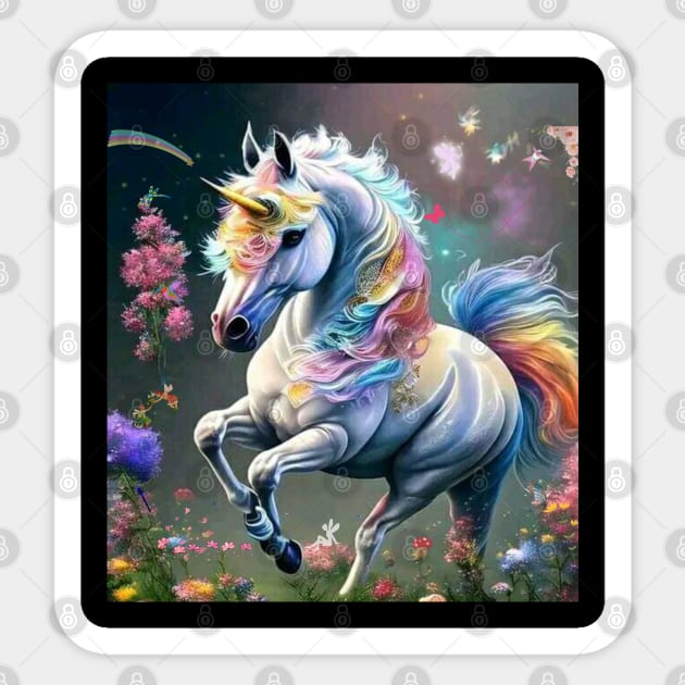 Be Unique Be A Unicorn Sticker by The Global Worker